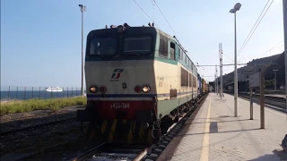 Transiti, arrivi e partenze merci nella stazione di Taormina-Giardini [Giugno 2018]