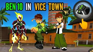 ben 10 with aliens in rope hero vice town || classic gamerz