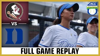 Florida State vs. Duke Full Game Replay | 2024 ACC Softball Championship (Finals)