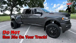 Why You Shouldn't Run 35" Ridge Grapplers on Your New Truck! || 2022 Ram 3500 Megacab Dually