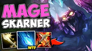 WTF?! FULL AP SKARNER HAS A DEADLY STING! DRAG ANYONE AND ONE SHOT THEM - League of Legends