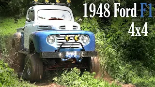 Lifted 1948 Ford F1 4x4 Mud Truck