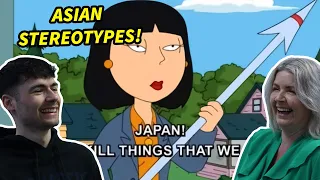 Family Guy Funny Asians Stereotypes! British Family Reacts!