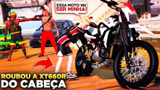 GTA V: VIDA DO CRIME | METEU O LOKO NO MEIO DA GUERRA!😡MENOR ROUBOU MINHA XT660R PRA DAR GRAU! | #36