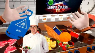 VR КУХНЯ ! ЭТО КАБЗДЕЦ 😂 ВСЕ ВЫЛЕТАЕТ ИЗ РУК 🌭 Cooking Simulator VR