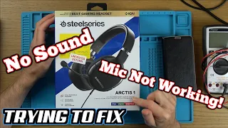 Faulty SteelSeries Arctis 1 GAMING Wired HEADSET - Trying to FIX