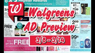 Walgreens EARLY AD Preview | 3/8-3/14 | Cheap Deodorant & MORE | Shop with Sarah