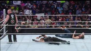 Brock Lesnar destroys Roman Reigns & Dean Ambrose