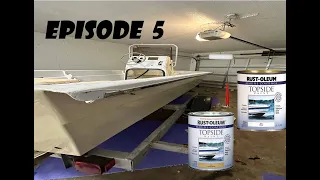 Painting a 50 Year Old Boat To Make It look New! (Episode 5)