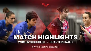 Archana Girish Kamath/Manika Batra vs Hina Hayata/Mima Ito | WD | Singapore Smash 2022 (QF)