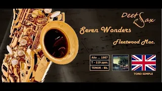 🇬🇧 SEVEN WONDERS - Fleetwood Mac - Tonalidad SIMPLE - Tenor Sax