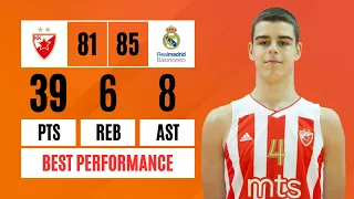 Nikola TOPIC Full Game Highlights (39 PTS, 6 REB, 8 AST, 1 STL) vs U18 Real Madrid