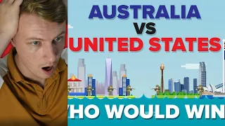 Australia vs USA United States  Military Comparison British Guys Reaction