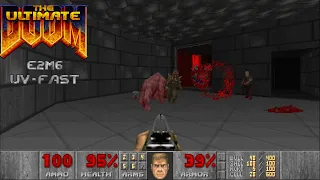 Doom: E2M6: Halls of the Damned (UV-Fast ,100%) (Crispy Doom)