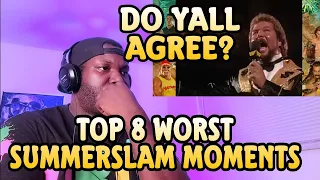 Top 8 Worst Summerslam Moments | Wrestling With Wregret | Reaction |