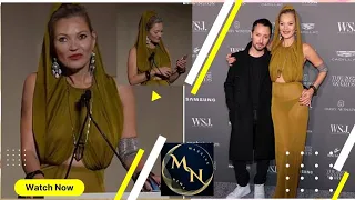 Kate Moss forgot her words and stumbled her way of a speech at WSJ awards ceremony