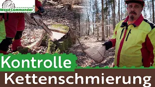 Kettenschmierung kontrollieren