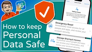 Keep your Data + Apps Secure with Safety Check ⭐ iOS 16 Tips