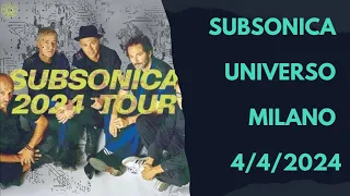 Subsonica - Universo - Live @ Milano - 4/4/2024