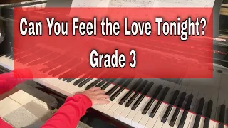 Can You Feel The Love Tonight by Elton John - C:8  |  ABRSM piano grade 3 2021 & 2022