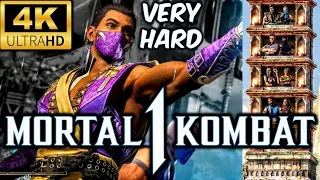 MK1 *RAIN* VERY HARD KLASSIC TOWER GAMEPLAY!! (SUB ZERO AS KAMEO) 4K 60 FPS NO ROUNDS / MATCHES LOST