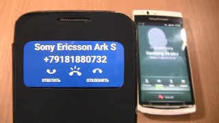 Incoming call & Outgoing call at the Same Time  Samsung S4 Mini Android 11 + Sony Ericsson Arc