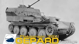 Rare WW2 Flakpanzer 38(t) Gepard auf Selbstfahrlafette 38(t) Ausf.M footage