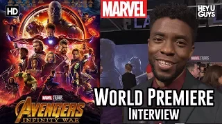 Chadwick Boseman (Black Panther) - Avengers Infinity War World Premiere Interview