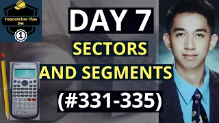 SECTORS AND SEGMENTS | 1001 Solved Problems in Engineering Mathematics (DAY 7) #331-#335