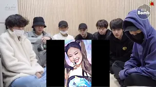 bts reaction to jennie tiktok part20