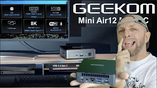 Mini PC Révolutionnaire et pas cher,GEEKOM Mini Air 12 avec Intel Alder Lake N100 à moins de 300€