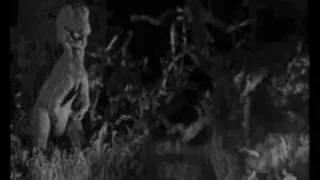 The Lost World (1925) with sound!: Allosaurus attack