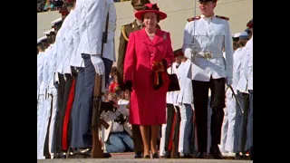 Queen Elizabeth II Opens Australia's Parliament House 1988.