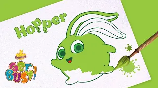 SUNNY BUNNIES | Drawing Hopper 4 | GET BUSY COMPILATION | Arts & Crafts | Cartoons for Kids