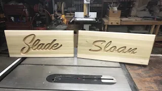Kid's Name Plaque Beginner Scroll Saw Project