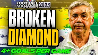 93% Win Rate! | Ancelotti's Diamond Is BROKEN! | FM23 Tactics