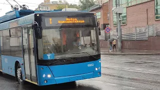 🔵Московский троллейбус! Последний маршрут в городе Москва; СВАРЗ-МАЗ-6275 (№9802); Филиал Восточный