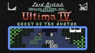 Ultima IV:  Quest of the Avatar -- Main Menu