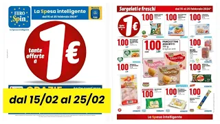 volantino Eurospin dal 15 al 25  febbraio  Tante offerte a 1€ sfoglialo e scopri tutte le promo