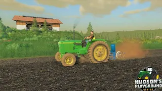 Planting corn and cutting hay with old tractors | Back in my day 6 | Farming Simulator 19