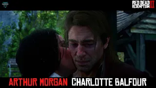 Red Dead Redemption 2 - Arthur Morgan Helping Widow Charlotte Balfour - Complete Full Cutscenes