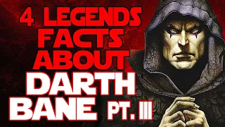 4 Quick Legends FACTS about DARTH BANE Pt. III | Star Wars Legends Explained | #Shorts