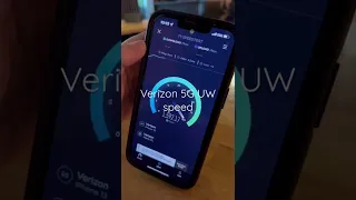 Verizon 5G UW speed test in Miami downtown