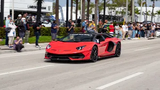 100+ LAMBORGHINIS BLASTING FROM EXOTICS AND ESPRESSO | SUPERCAR Entrances, Exits, Flybys, and MORE