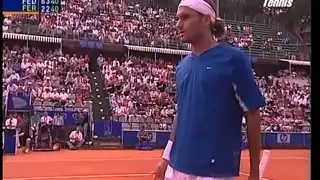 Federer - Ferrero  W for RET.  sf  ROMA2003  Best Roger's points