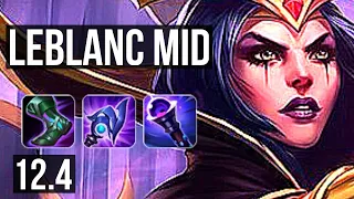 LEBLANC vs EKKO (MID) | 69% winrate, Legendary, 16/3/6 | EUW Diamond | 12.4