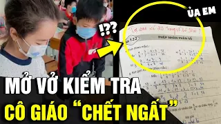 Thấy HỌC SINH làm bài tập nhanh 1 cách THẦN KỲ, cô giáo mở vở ra xem thì PHÁT HIỆN |Tin Nhanh 3 Phút