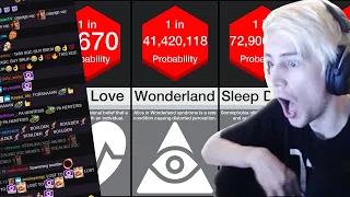 xQc Reacts To Probability Comparison: Rarest Mental Disorders w/Chat