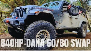 Jeep Gladiator Mojave - 840HP Demon Engine - DANA 60/80 Swap - Overlanding With @Casey250