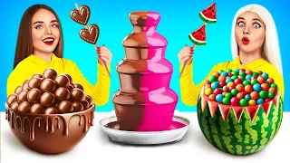 Desafio da Fonte de Fondue de Chocolate | 24 Horas de Competição com Chocolate por RATATA POWER